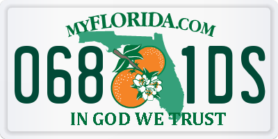 FL license plate 0681DS
