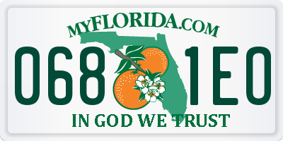 FL license plate 0681EO