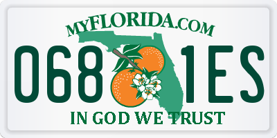 FL license plate 0681ES