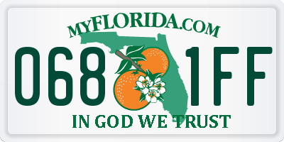 FL license plate 0681FF