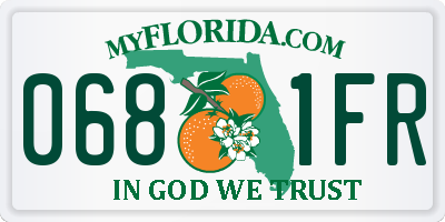 FL license plate 0681FR
