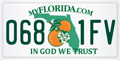 FL license plate 0681FV