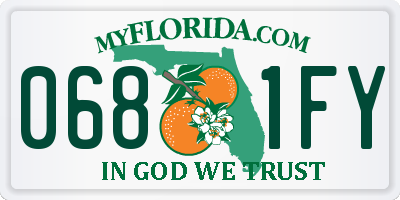 FL license plate 0681FY
