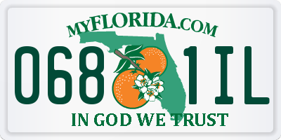 FL license plate 0681IL