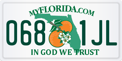 FL license plate 0681JL