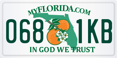 FL license plate 0681KB
