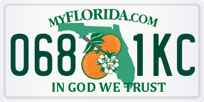 FL license plate 0681KC