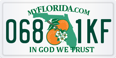 FL license plate 0681KF