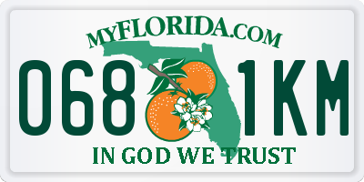 FL license plate 0681KM