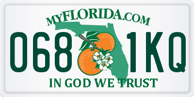 FL license plate 0681KQ