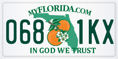 FL license plate 0681KX