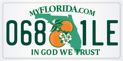 FL license plate 0681LE