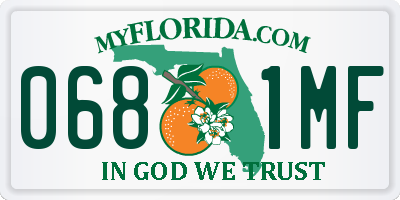 FL license plate 0681MF