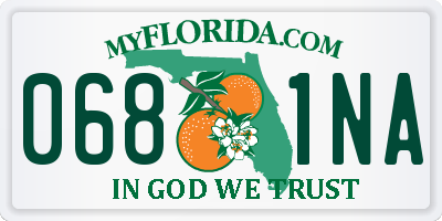 FL license plate 0681NA
