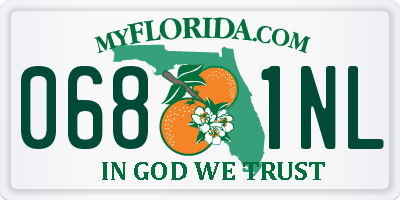 FL license plate 0681NL