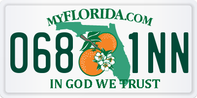FL license plate 0681NN