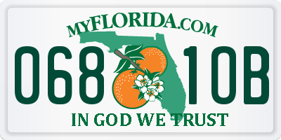 FL license plate 0681OB