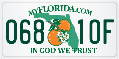 FL license plate 0681OF