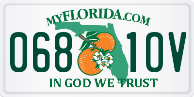FL license plate 0681OV