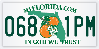 FL license plate 0681PM