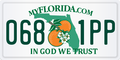 FL license plate 0681PP