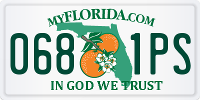 FL license plate 0681PS