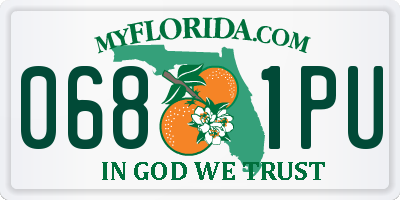 FL license plate 0681PU