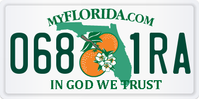 FL license plate 0681RA