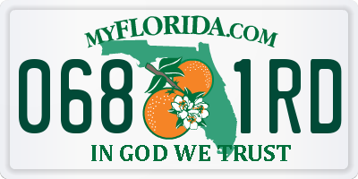 FL license plate 0681RD