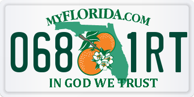 FL license plate 0681RT