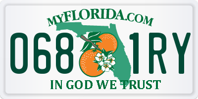 FL license plate 0681RY