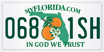 FL license plate 0681SH
