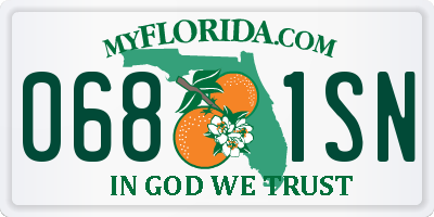 FL license plate 0681SN