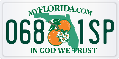 FL license plate 0681SP
