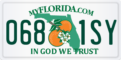 FL license plate 0681SY