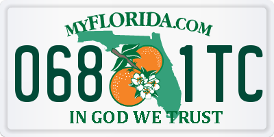 FL license plate 0681TC