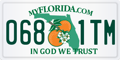 FL license plate 0681TM