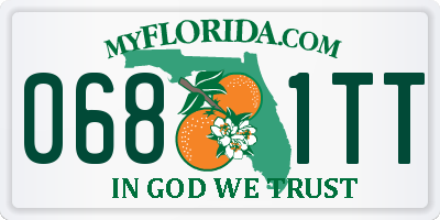 FL license plate 0681TT