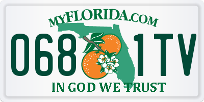 FL license plate 0681TV