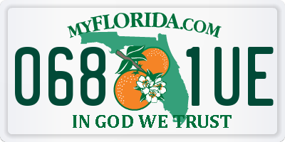 FL license plate 0681UE