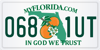 FL license plate 0681UT