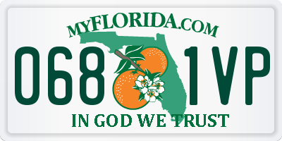 FL license plate 0681VP