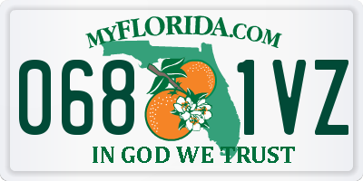 FL license plate 0681VZ