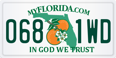 FL license plate 0681WD