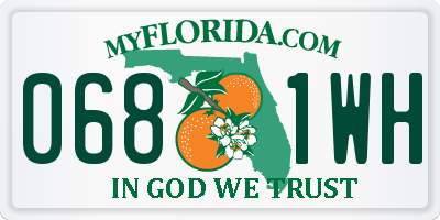 FL license plate 0681WH