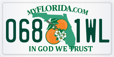 FL license plate 0681WL