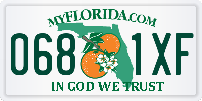 FL license plate 0681XF