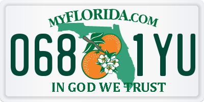 FL license plate 0681YU