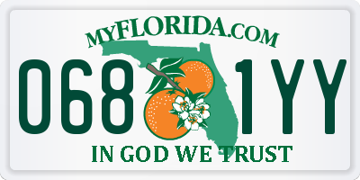 FL license plate 0681YY