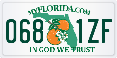 FL license plate 0681ZF